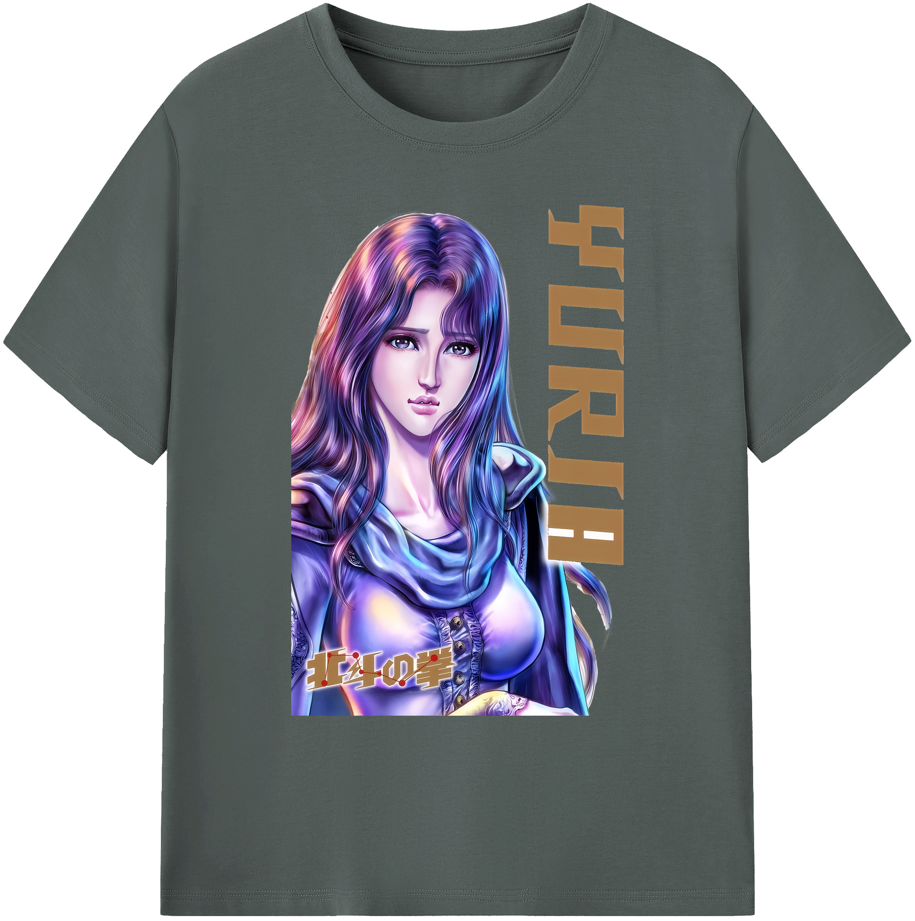 （画像用） 北斗の拳 Fist of the North Star 綿100％ メンズ半袖Tシャツ｜肌触りやわらか＆通気性